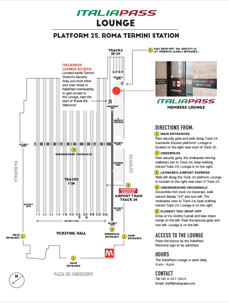 ItaliaPass Lounge Directions