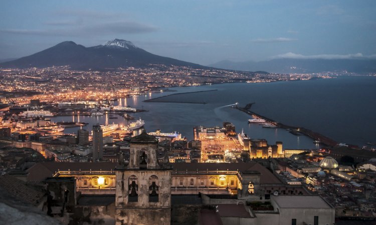 Palaces in Naples. Naples, Italy