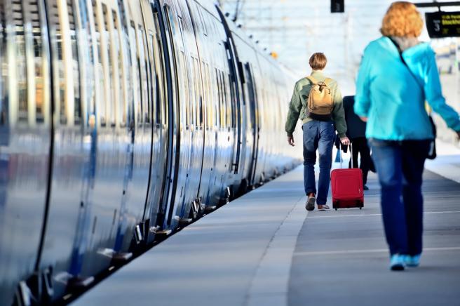 Train to Rome Termini Station